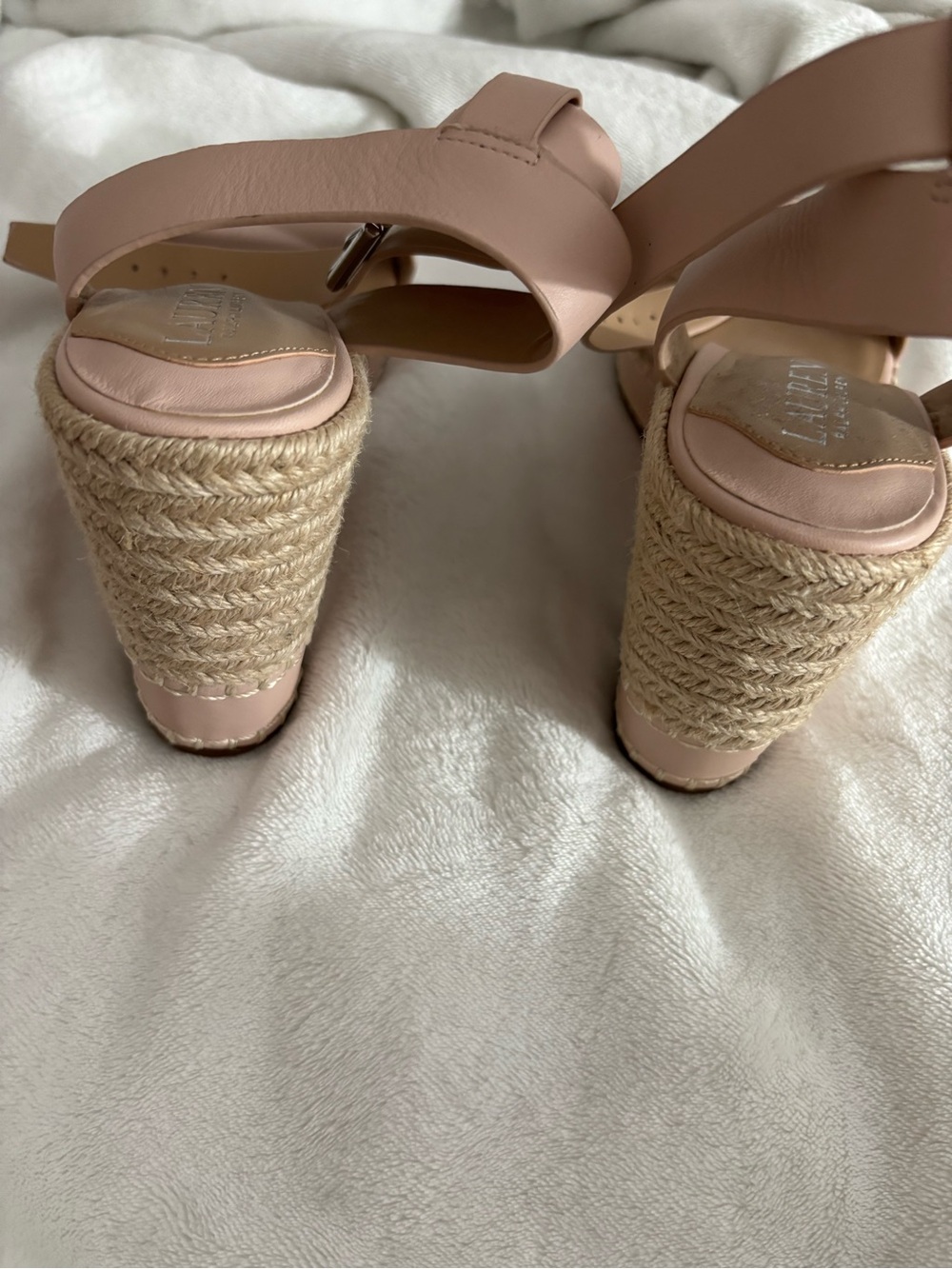 Lauren Ralph Lauren Blush Pink Leather Ankle-Strap Sandals - Picture 5 of 5
